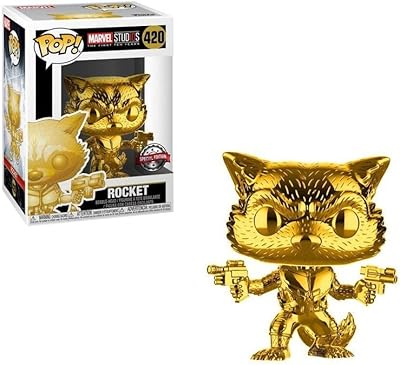 Funko pop! ms10 rocket raccoon figure (exclusif) de marvel : action