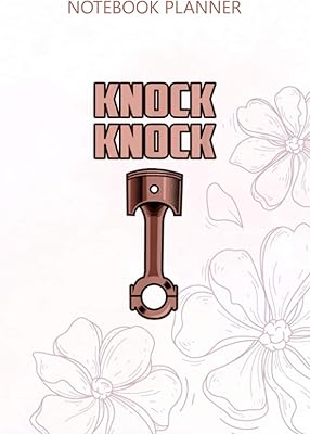 Planificateur de carnet knock piston pour hommes : quotidien enseignant agenda