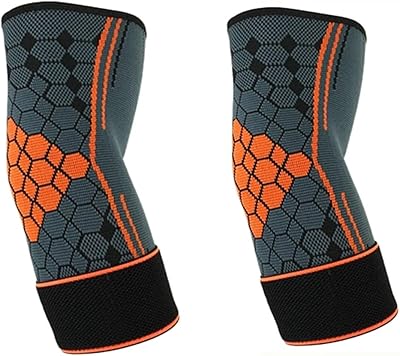 Manchons de compression réglables pour coudières avec sangle pour course à pied, fitness