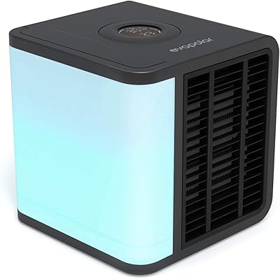 Climatiseur portable evapuller et refroidisseur d'air par évaporation personnel d'evalite, noir
