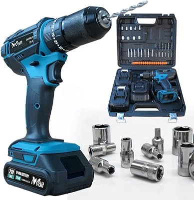 Perceuse électrique sans fil ewalt japanese technology 21 v avec 2 batteries lithium-ion
