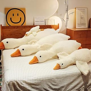 Grand oreiller en peluche cygne d'oie jouet mignon cadeau canard blanc