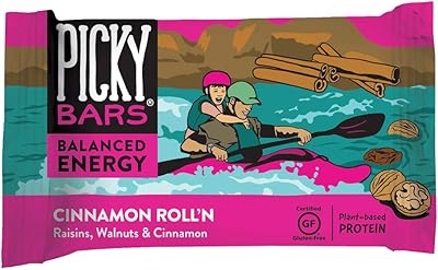 Barres énergétiques picky bars real food, cinnamon roll'n, 1,6 oz (paquet de 10)