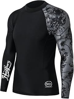 Chemises de bain à manches longues hugue sports pour hommes, protection uv upf