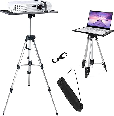 Support de trépied de projecteur en alliage d'aluminium moonmin, hauteur réglable de 19,6