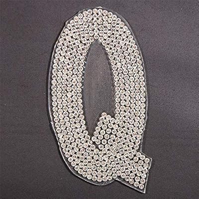 1 pièce/lot d'autocollants de lettres anglaises, correcteurs à chaud, motif strass en verre
