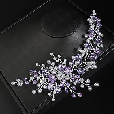 Jwicos accessoires de cheveux de mariage en perles accessoires de cheveux de mariée