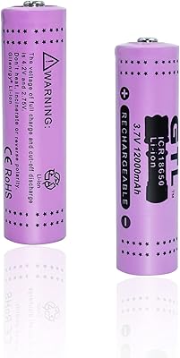 Batterie rechargeable au lithium-ion 3,7 v 18650 12 000 mah pour lampe