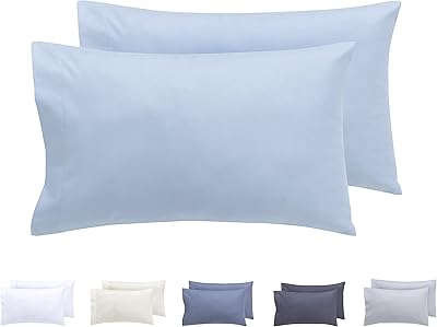 Ensemble de housses d'oreiller hypoallergéniques super douces todokama, taille 30x50 cm, bleu clair