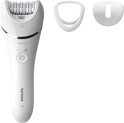 Épilateur sans fil philips series 8000 pour jambes et corps avec 3 accessoires