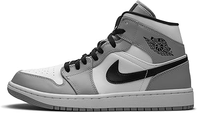 Jordan homme air jordan 1 mid 554724 092 gris fumée clair - taille