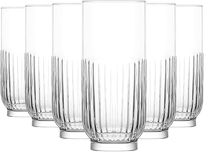 Ensemble de 6 tasses tokyo vintage avci à eau jus cocktails et boissons