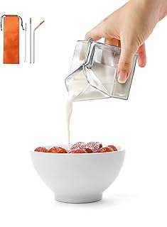 Mini pichet à crème ensemble de tasses en verre en carton