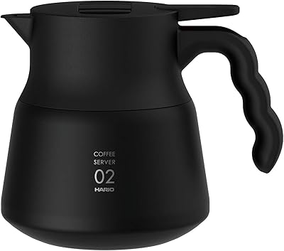 Bol de service en acier inoxydable hario v60 plus, 600 ml, noir