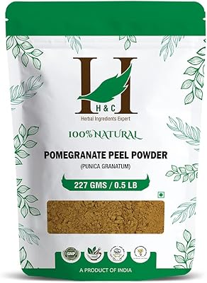 Poudre exfoliante à la grenade 100 % naturelle h&c (punica grantum) - 227