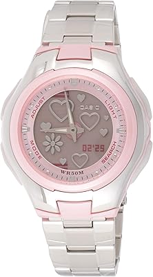 Montre casio lcf-10d-4a pour femme - analogique, décontractée