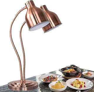 Réchauffeur de nourriture commercial à double tête 250 w, lampe chauffe-plats pour buffet