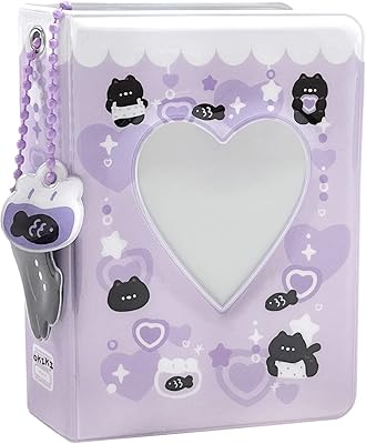 Mini album photo 3", album photo heart hollow, porte-carte photo k-pop avec pendentif
