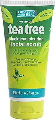 Exfoliant visage à l'arbre à thé beauty formulas, 150 ml, blanc