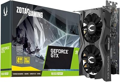 Carte graphique de jeu zotac geforce gtx 1650 super twin fan 4 go