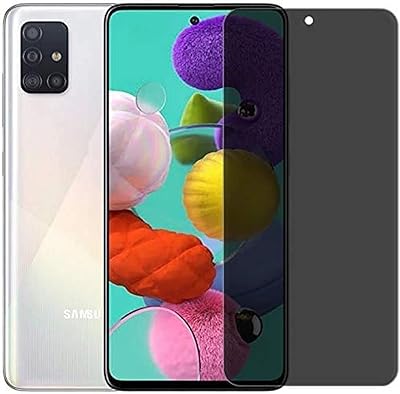Protecteur d'écran de confidentialité antireflet hutrushi pour samsung galaxy a51 / a51 5g