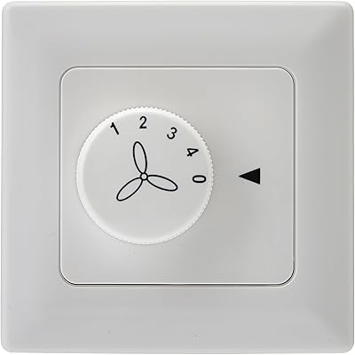Ventilateur de plafond westinghouse lighting 78800 avec commande murale, blanc
