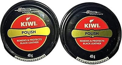 Pâte de cirage pour chaussures ultimate mart kiwi (paquet de 2), noir