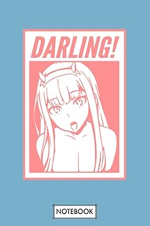 Cahier darling zero two : journal, papier ligné universitaire, agenda, 6x9 120 pages