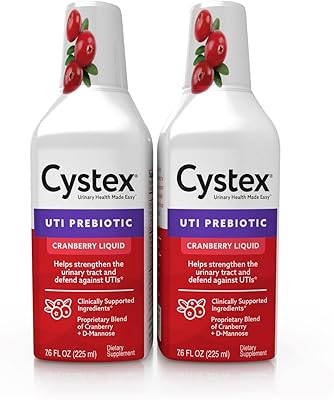 Soutien aux infections des voies urinaires cystex, supplément prébiotique de canneberge pour la protection