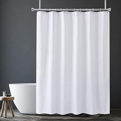 Rideau de douche anti-moisissure imperméable simple et moderne (180 x 180 cm) (blanc)