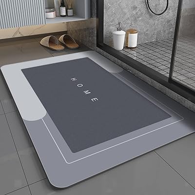 Tapis de bain basion diatom, antidérapant et à séchage rapide, tapis de baignoire