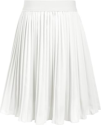Jupes mi-longues style bohème pour filles, taille haute, décontractées, élastiques, en mousseline