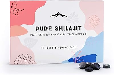 Comprimés de shilajit purs 90 pièces (200 mg chacun) - minéraux fulviques d'origine