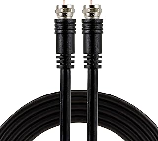 Câble coaxial ge rg59 de 6 pieds de type f, double blindage coaxial