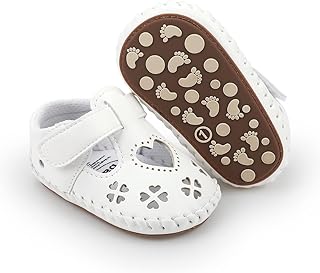 Chaussures mary jane plates antidérapantes avec semelle souple pour nourrissons, tout-petits, première fête