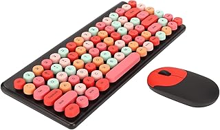 Ensemble clavier sans fil et souris optique modernes mignon silencieux confortable