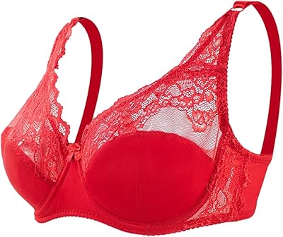 Soutien-gorge en dentelle à armatures sans doublure, bretelles réglables