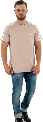 T-shirt essentials en jersey simple à 3 bandes pour hommes