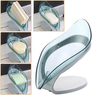 Porte-savon en forme de feuille auto-drainant. porte-savon. organisateur d'évier