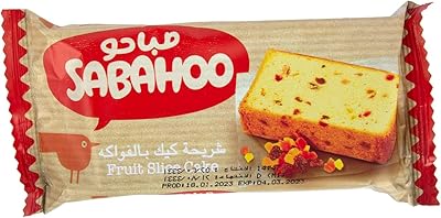 Tranche de gâteau aux fruits sabbah de suisse, 90 grammes