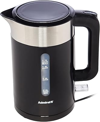 Bouilloire électrique admiral 2200 watts 17 l avec protection contre l'ébullition