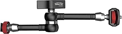 Ifotage 9,5" bras de caméra articulé bras magique pour microphone à affichage led
