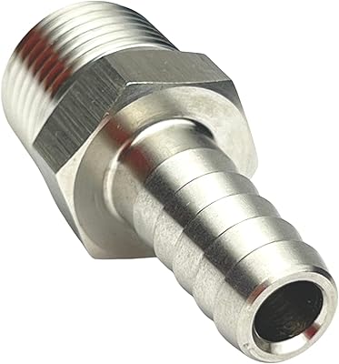 Raccord de tuyau en acier inoxydable 316, raccord de tuyau 1/4