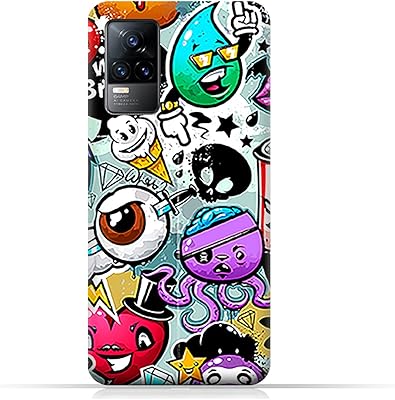 Coque de protection en tpu amc design pour vivo v21e avec motif