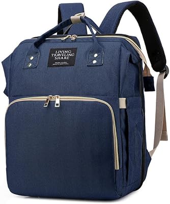 Grand sac à couches portable multifonction pour bébé avec poches pour biberons
