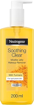 Neutrogena démaquillant transparent apaisant, gel transparent pour démaquiller waterproof et apaise la peau
