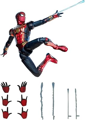 Figurine de collection ovony spider-man no way home 7" avec 20