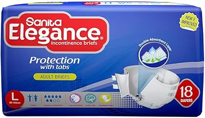 Couches pour adultes santa elegance - grand paquet économique, 18 pièces