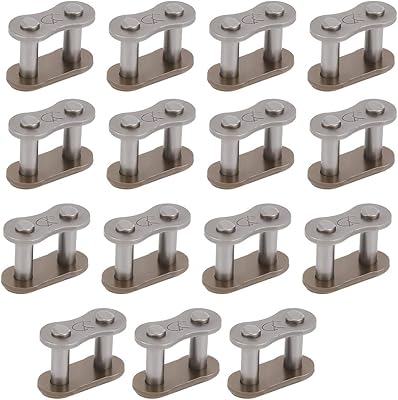 Pligreat 15 pièces #50 maillons de connexion de chaîne à rouleaux, lien