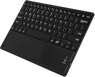 Clavier sans fil, clavier bluetooth avec pavé tactile, léger et réactif, touche ciseaux